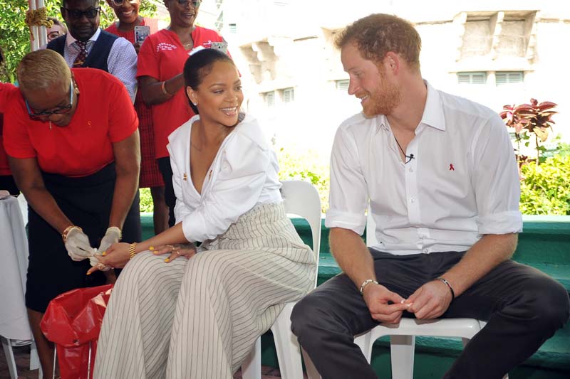 Rihanna gets an HIV test with Prince Harry’s support